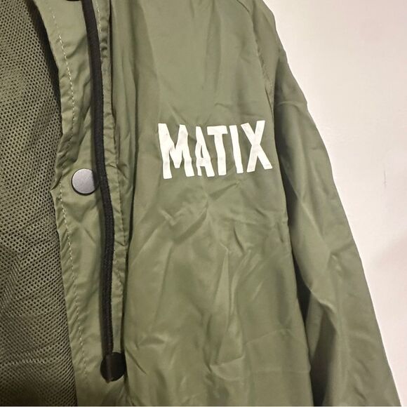 Matix Los Angeles Compton Surf Club Green Windbreaker Size Small - Picture 2 of 5
